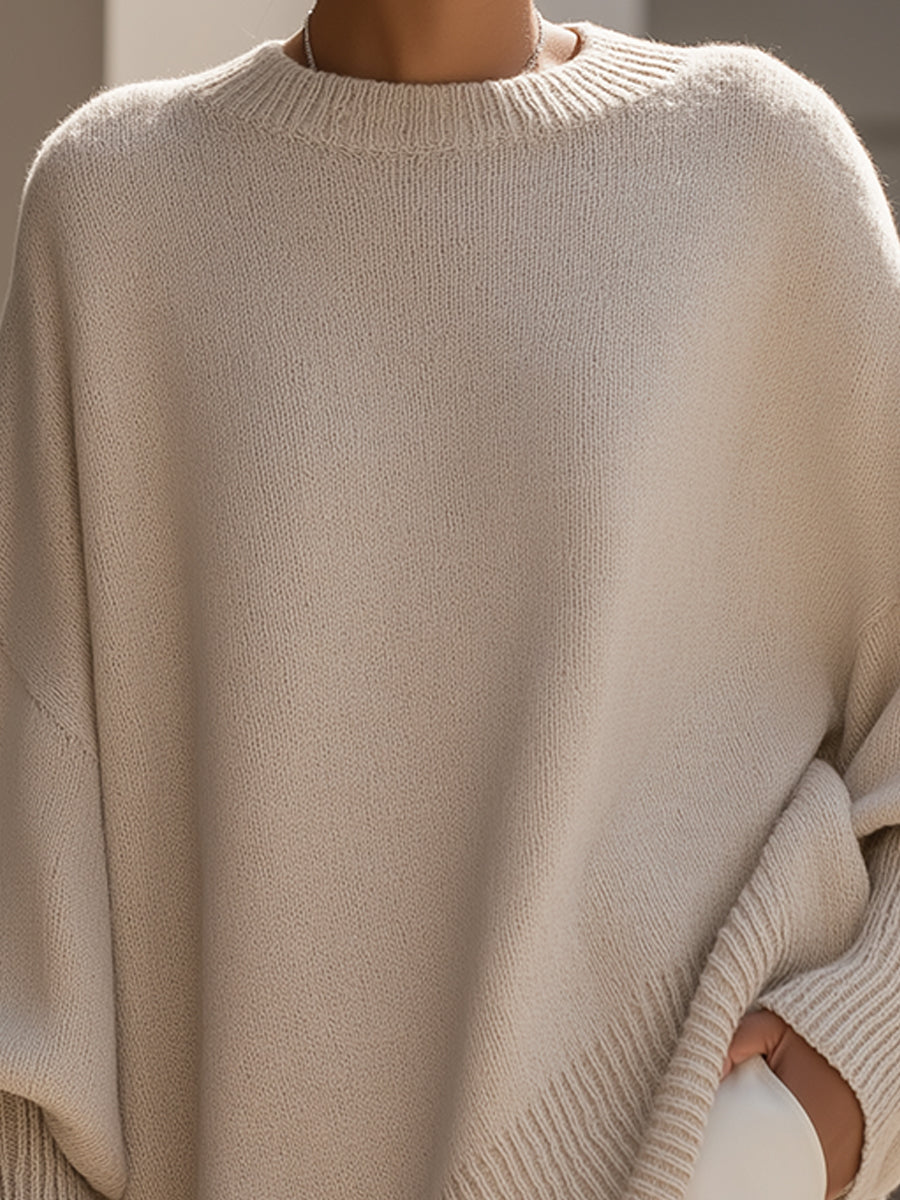 Anneta | Oversized poncho trui