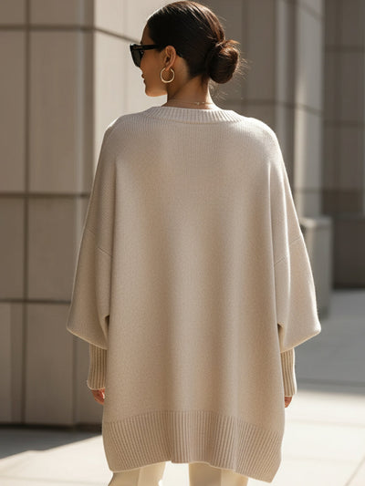 Anneta | Oversized poncho trui