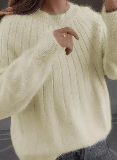 Isabelle | Fluffy trui met ronde hals