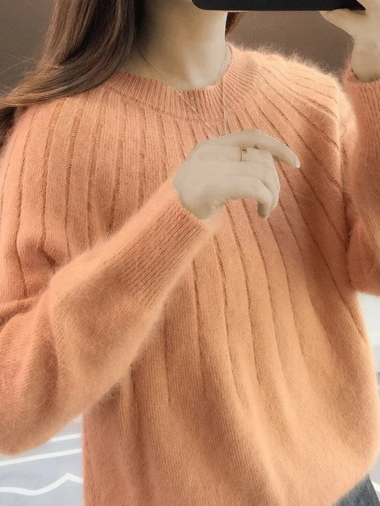 Isabelle | Fluffy trui met ronde hals
