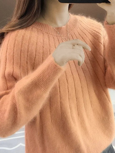 Isabelle | Fluffy trui met ronde hals