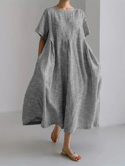 Colette | Luchtige jurk met retrostrepen