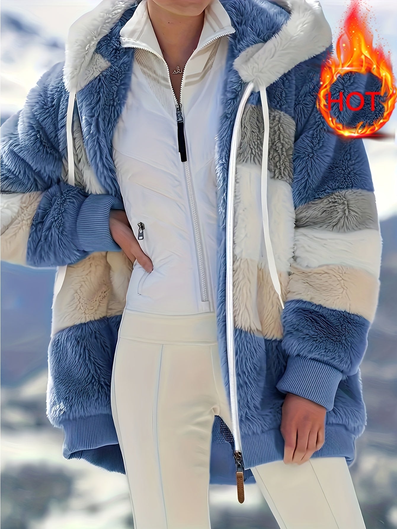 Monique | Gebreide patchwork-trui