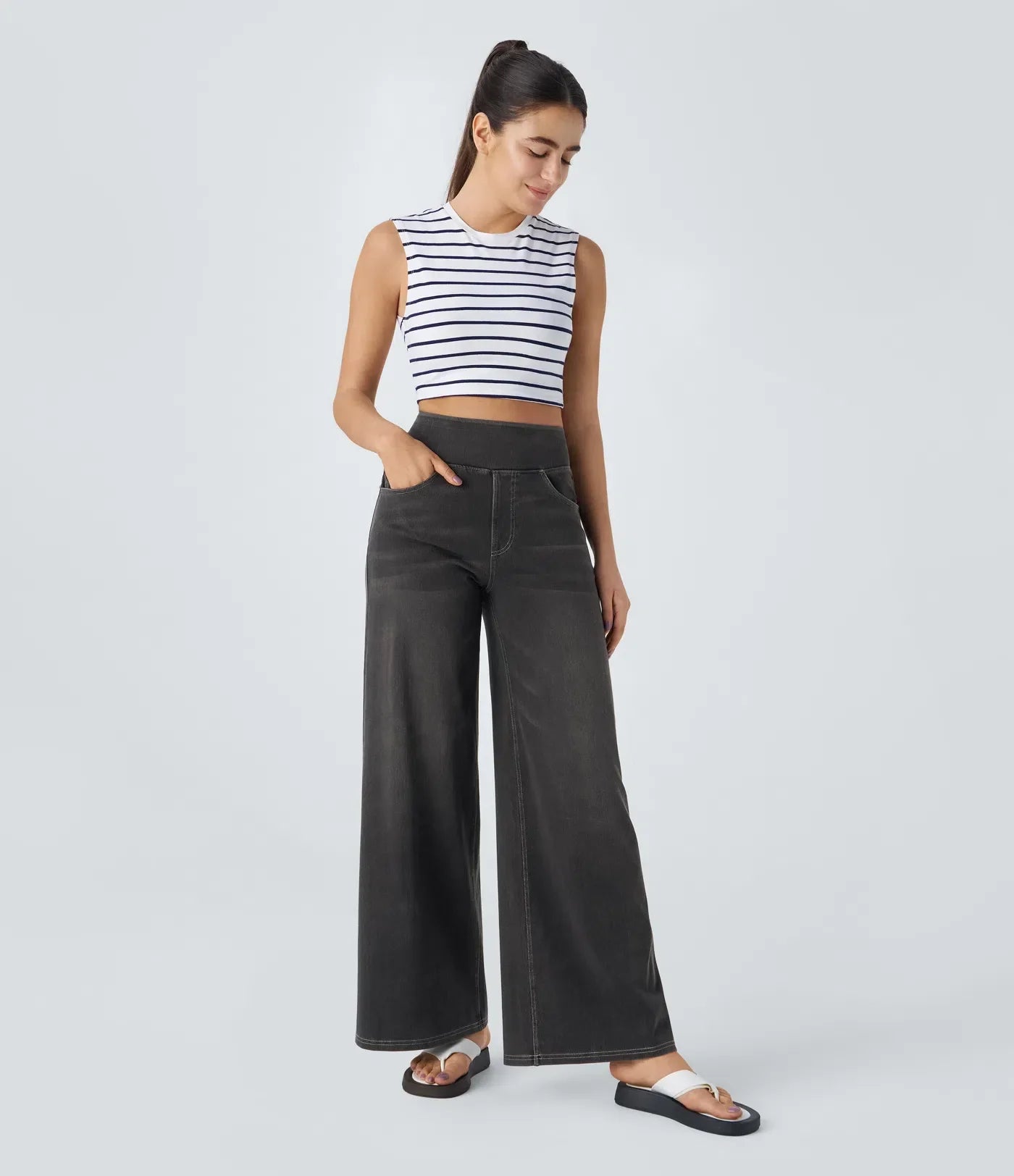 Eva | Elastische Hoge Taille Broek Met Comfortabele Pasvorm