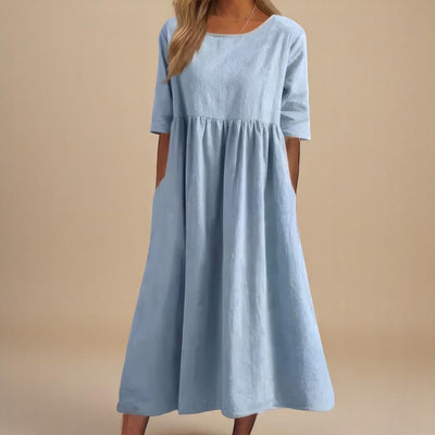 Minea | Luchtige Katoenen Zomerjurk met Pockets