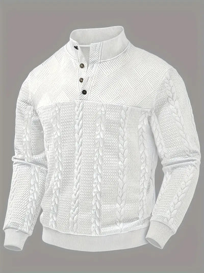 Heere | Lange Mouw Henley Trui Met Strepen