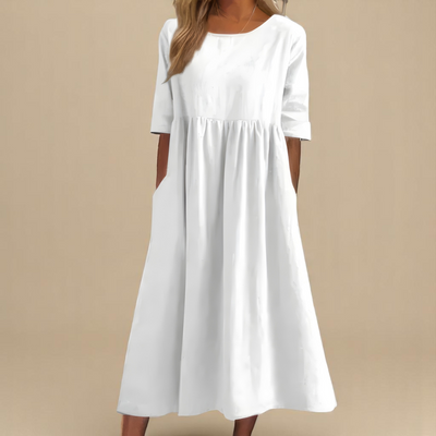 Minea | Luchtige Katoenen Zomerjurk met Pockets