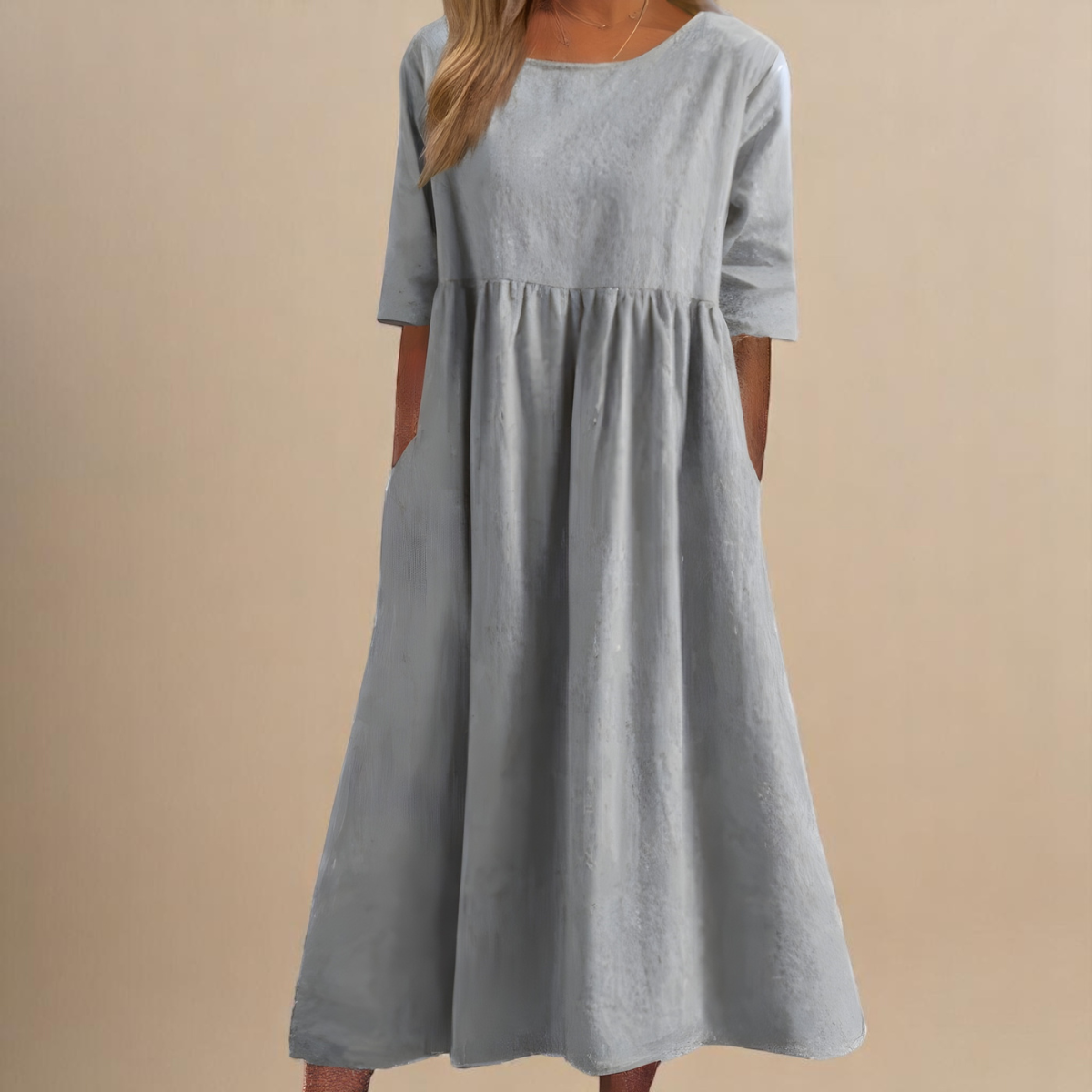 Minea | Luchtige Katoenen Zomerjurk met Pockets