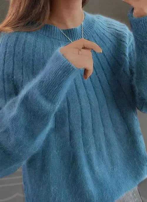 Isabelle | Fluffy trui met ronde hals