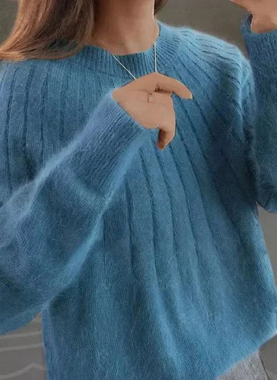Isabelle | Fluffy trui met ronde hals