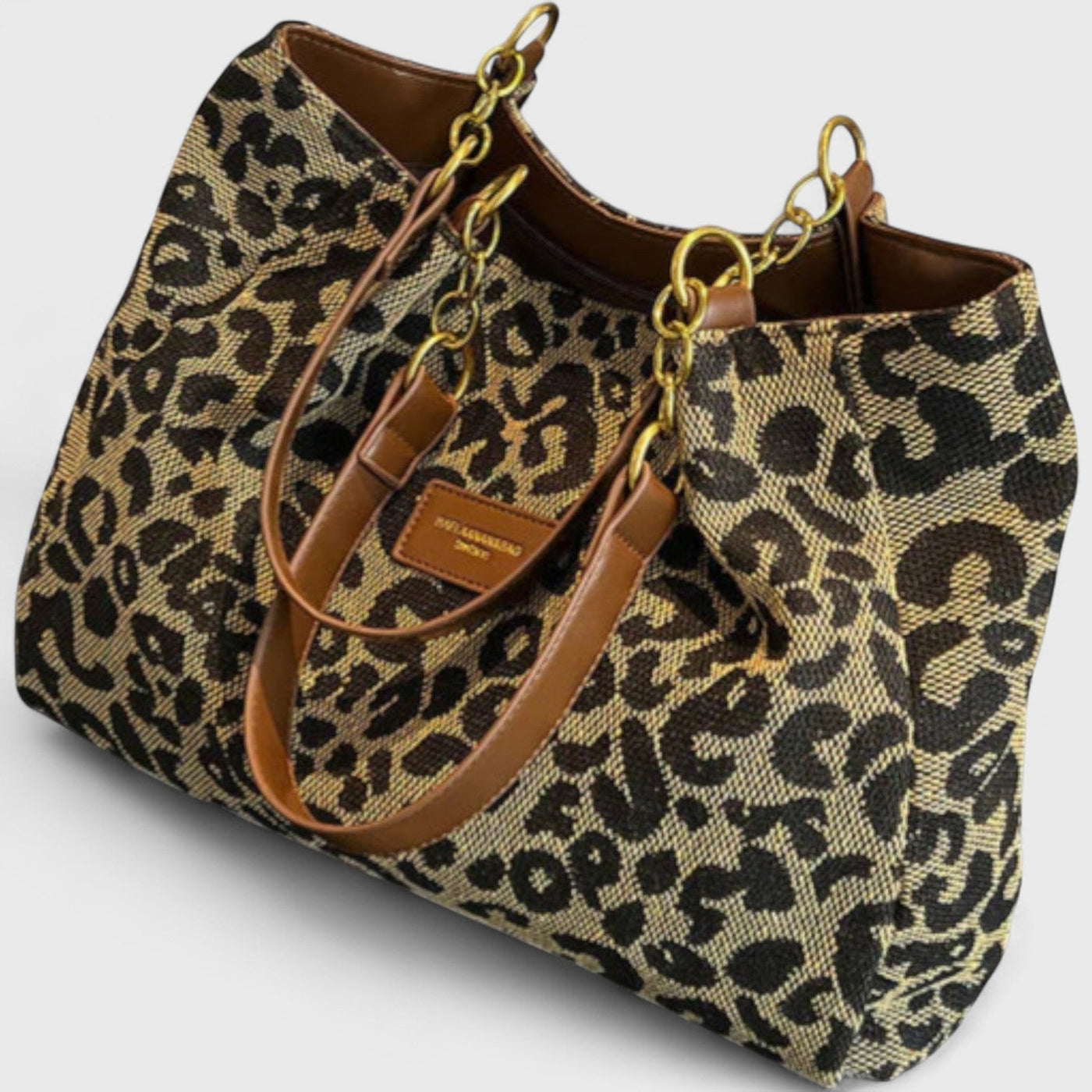 Valérie | Grote tas met elegante luipaardprint
