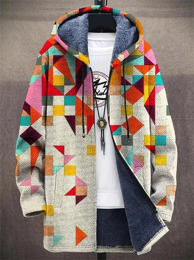 Marianne | Cardigan met artistieke print