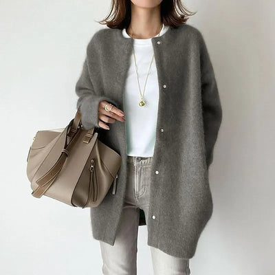 Geneviève | Lange cardigan van zachte wol