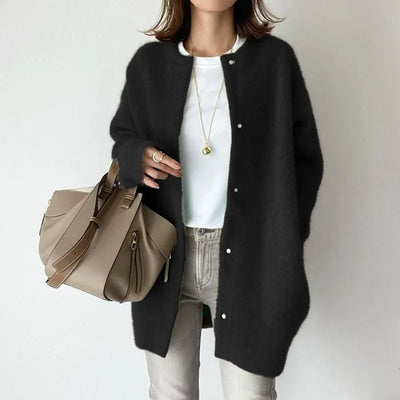 Geneviève | Lange cardigan van zachte wol