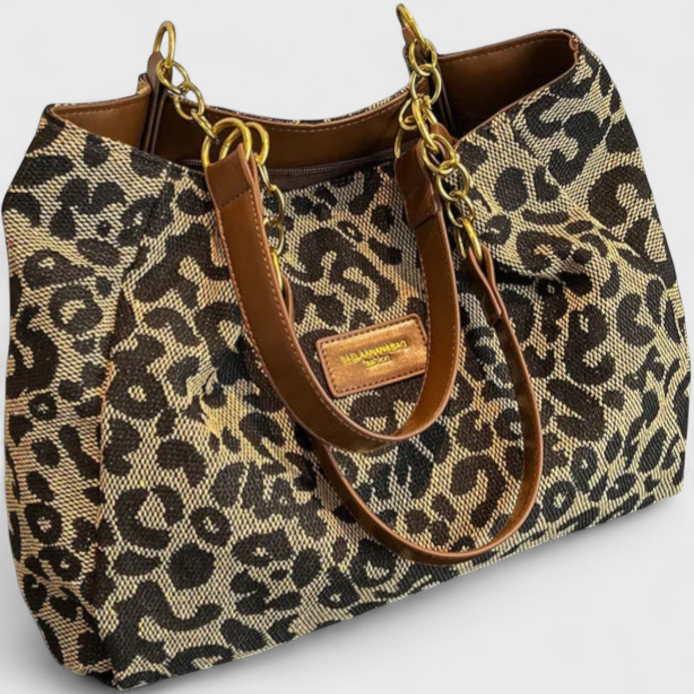 Valérie | Grote tas met elegante luipaardprint