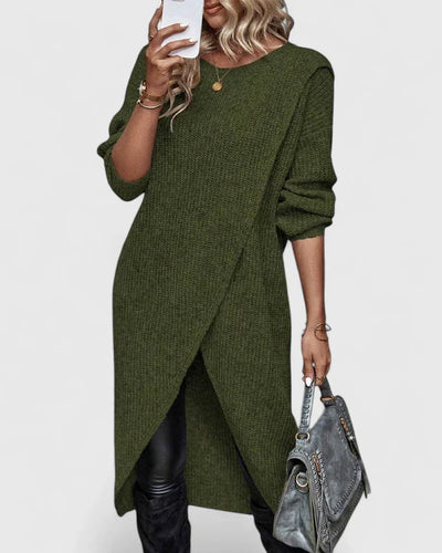 Fleurine | Elegante trui-jurk met rechte pasvorm