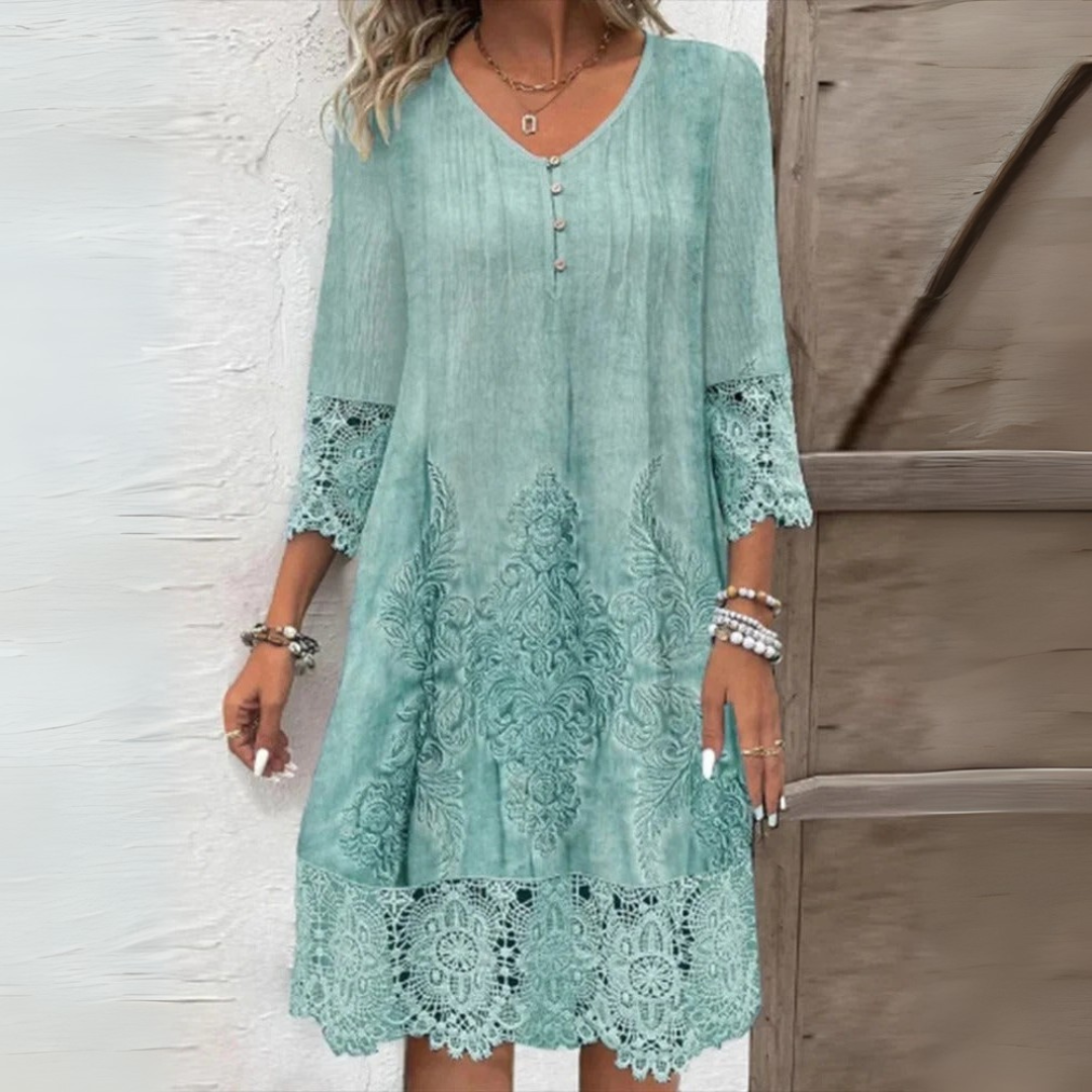 Clarisse | Boho jurk met kanten details