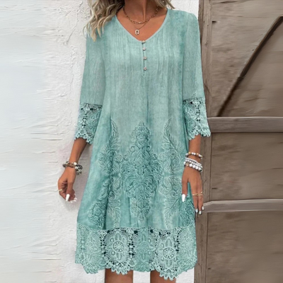 Clarisse | Boho jurk met kanten details