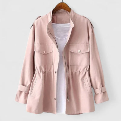 Claudette | Elegante double-breasted jas met ceintuur