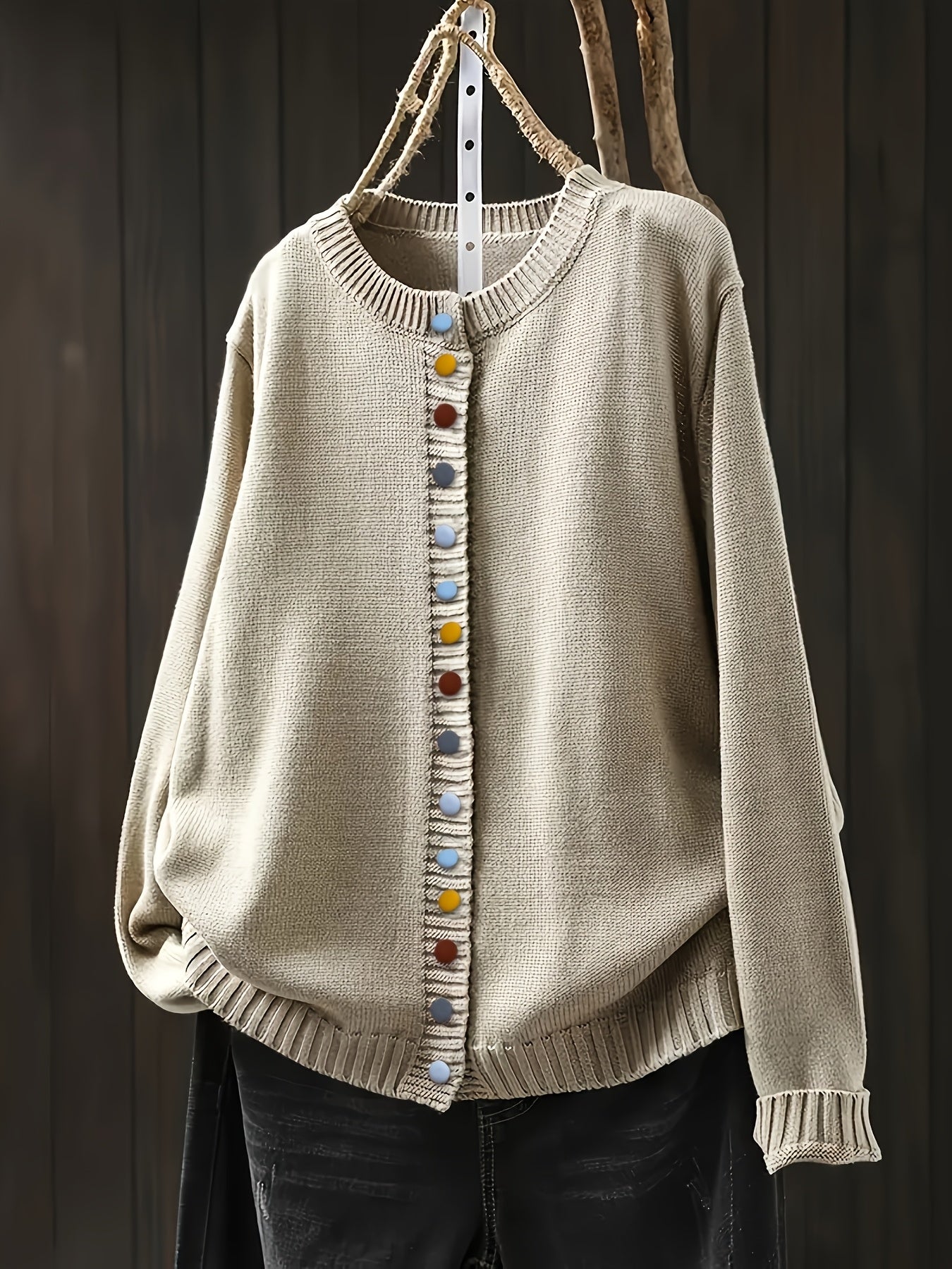 Françoise | Comfortabele cardigan met decoratieve knopen