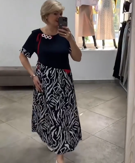 Noémie | Patchwork jurk met een speelse twist van klassiek en modern