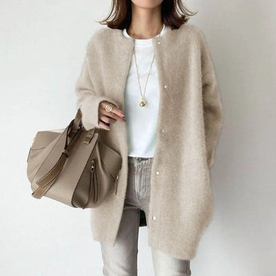 Geneviève | Lange cardigan van zachte wol