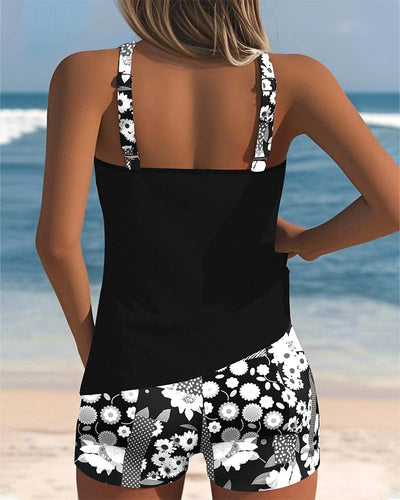 Sabrina | Zwemset met bloemenprint en comfortabele top