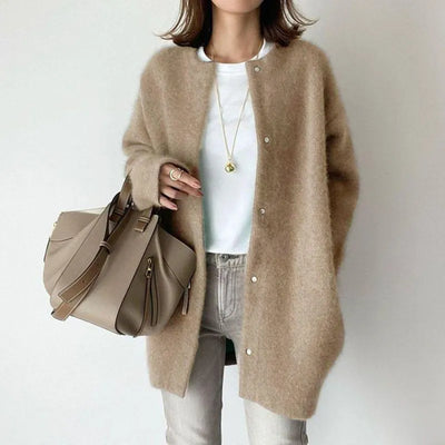 Geneviève | Lange cardigan van zachte wol