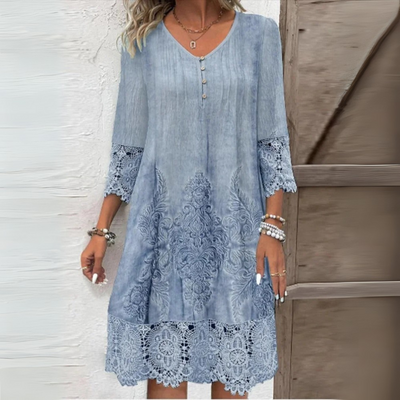 Clarisse | Boho jurk met kanten details
