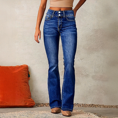 Dianne | Trendy Hoge Taille Flared Jeans