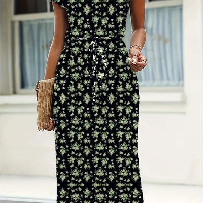 Claire | Bloemenjurk met flatterende taille-accent