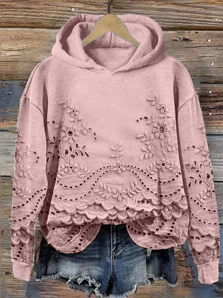 Sara | Lichte hoodie met moderne print
