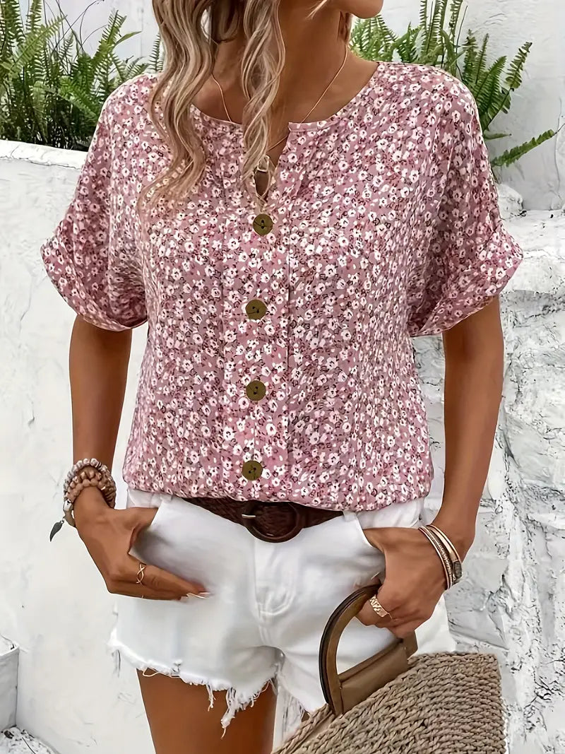 Sophie | Luchtige Vintage Bloemenblouse