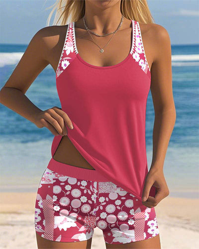 Sabrina | Zwemset met bloemenprint en comfortabele top