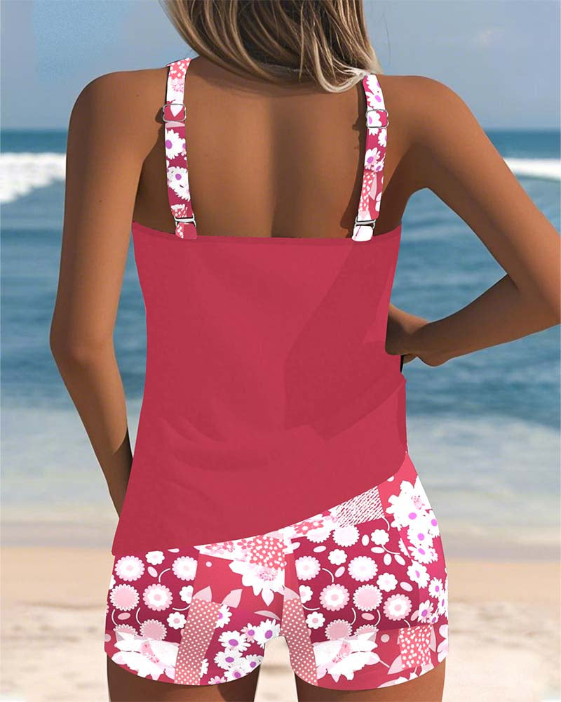 Sabrina | Zwemset met bloemenprint en comfortabele top