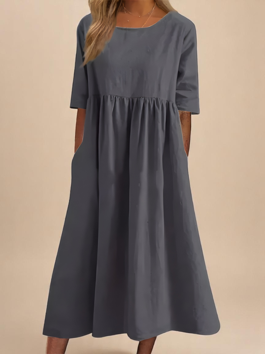 Minea | Luchtige Katoenen Zomerjurk met Pockets
