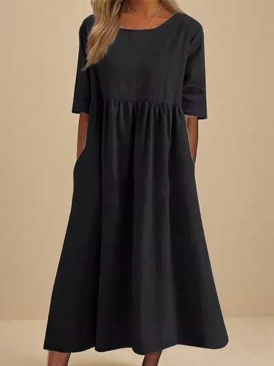 Minea | Luchtige Katoenen Zomerjurk met Pockets