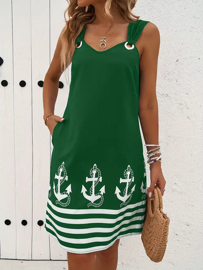Noelle™ – Zomerjurk met Anker Print