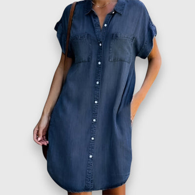 Pauline | Luchtige Denim Jurk