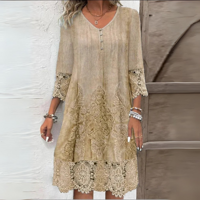 Clarisse | Boho jurk met kanten details