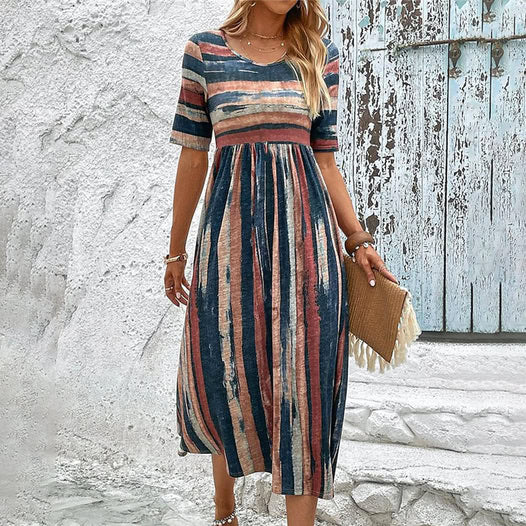 Sienna | Maxi-Jurk met Taille-accent