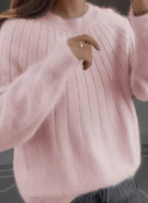 Isabelle | Fluffy trui met ronde hals