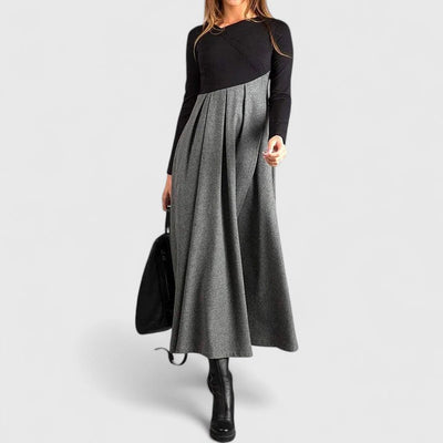 Maëlle | Elegante maxi-jurk met lange mouwen