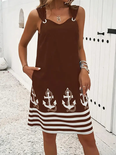Noelle™ – Zomerjurk met Anker Print