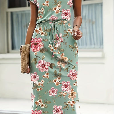 Claire | Bloemenjurk met flatterende taille-accent
