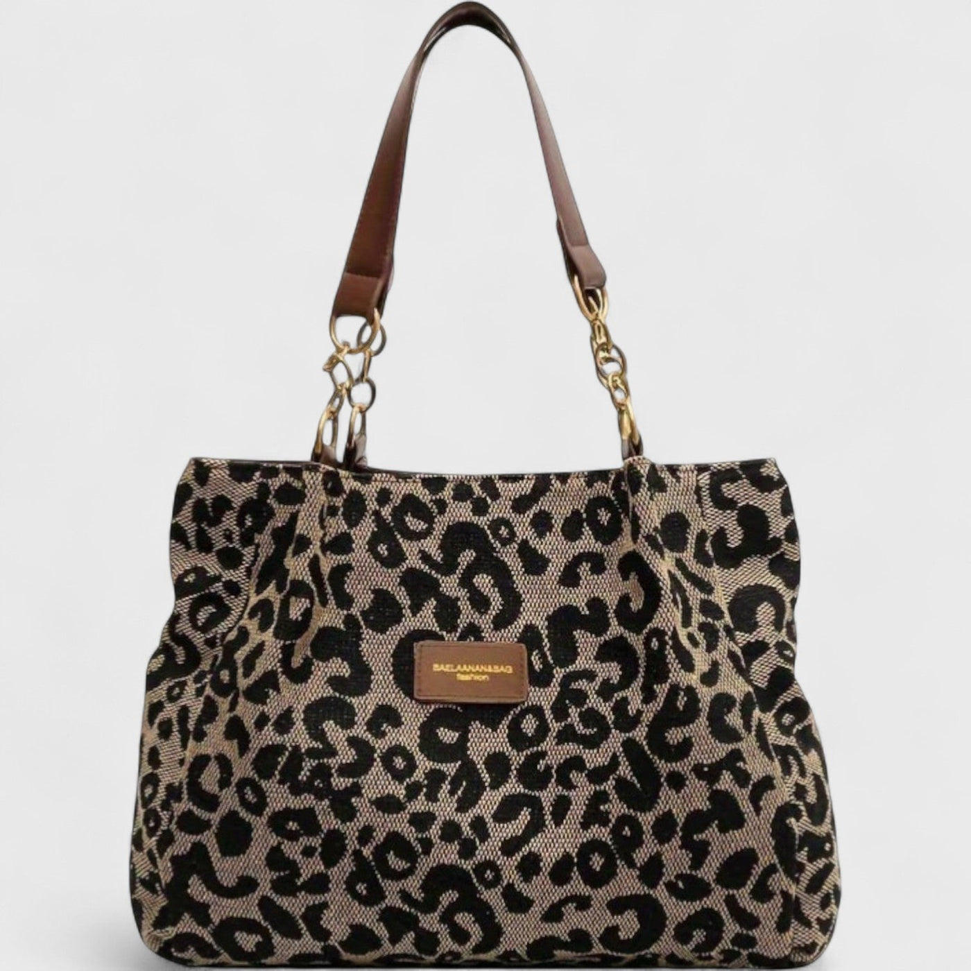 Valérie | Grote tas met elegante luipaardprint