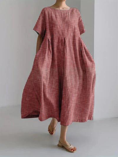 Colette | Luchtige jurk met retrostrepen