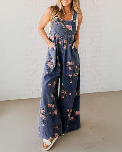 Sanne | Denim salopette met speelse details