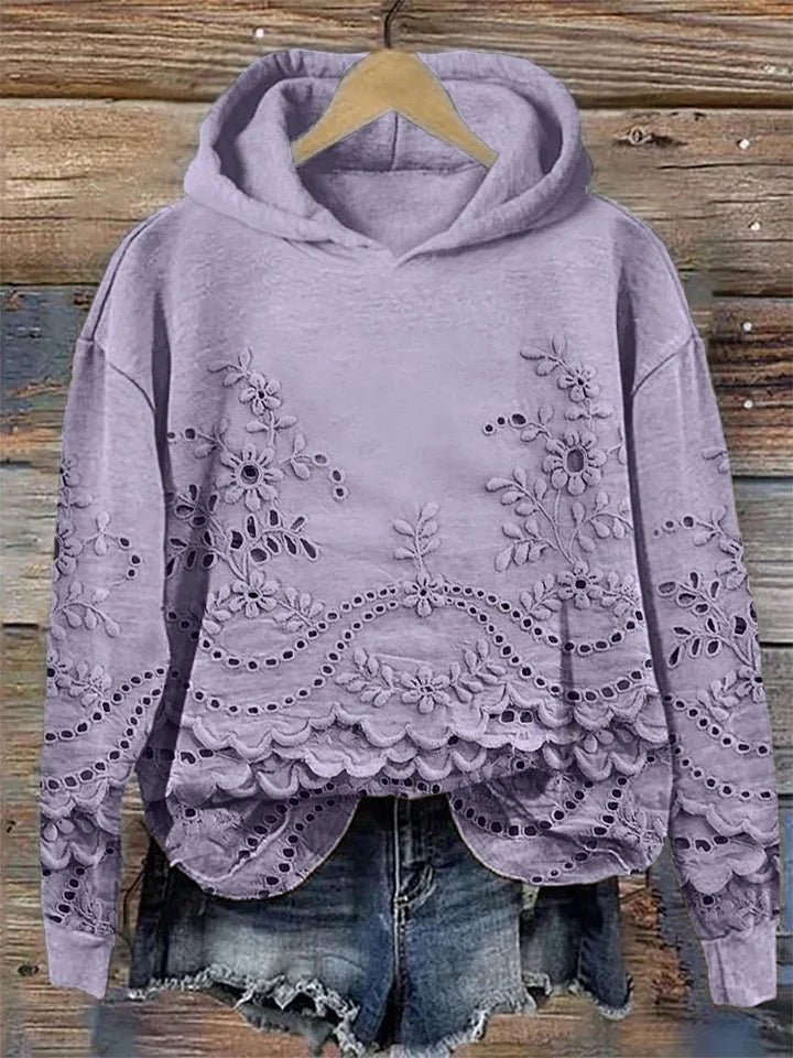Sara | Lichte hoodie met moderne print