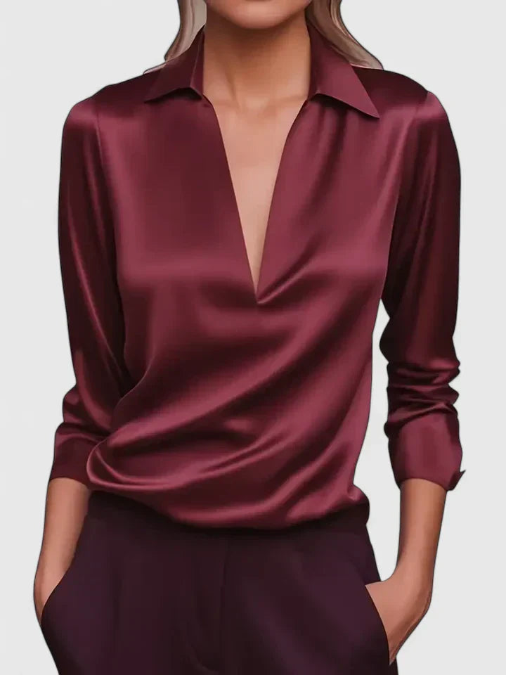 Juliette | Elegante blouse met tijdloze V-hals